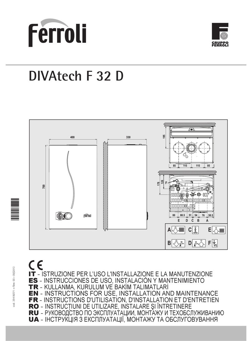 Ferroli DIVAtech F 32 D Instructions for use, installation and maintenance