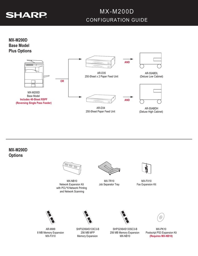 Sharp MX-M200D User manual Sharp MX-M200D User manual