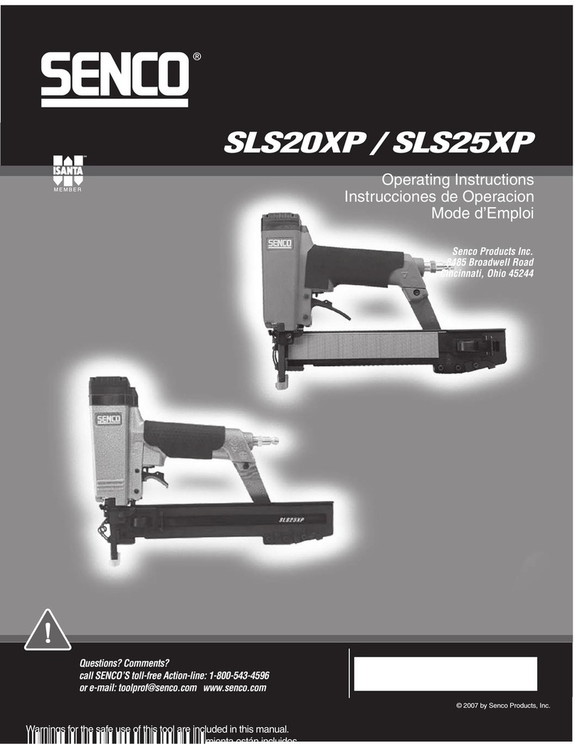 Senco SLS20X operating instructions