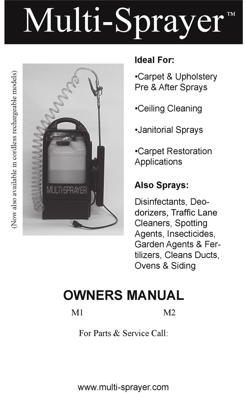 Hydro-Force M1 Multi-Sprayer User manual
