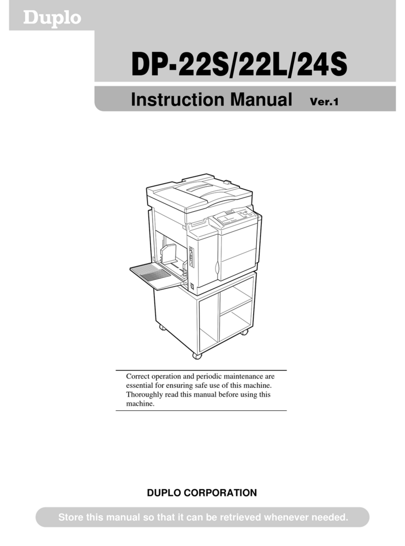 Duplo DP-22S User manual