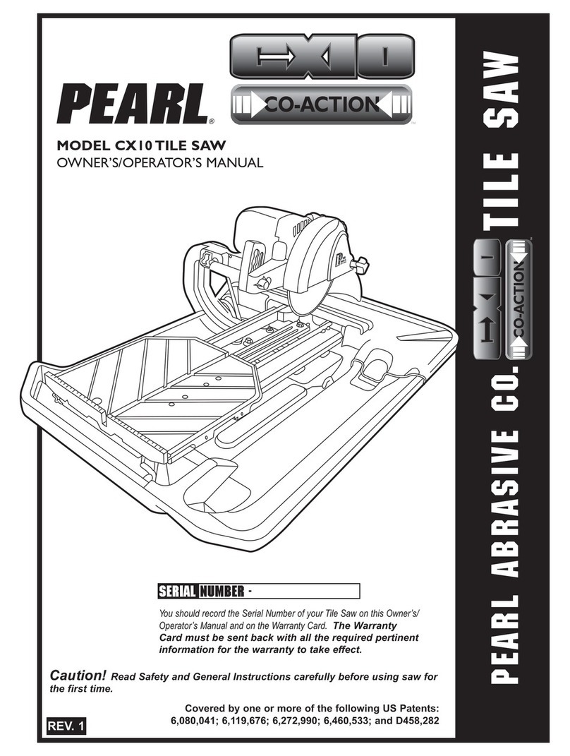 Pearl CX10 Owner's/operator's manual
