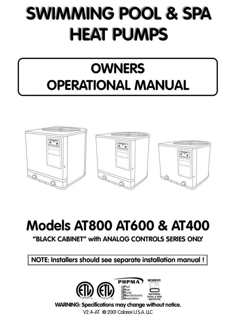 aquatherm AT800 Owner operational manual