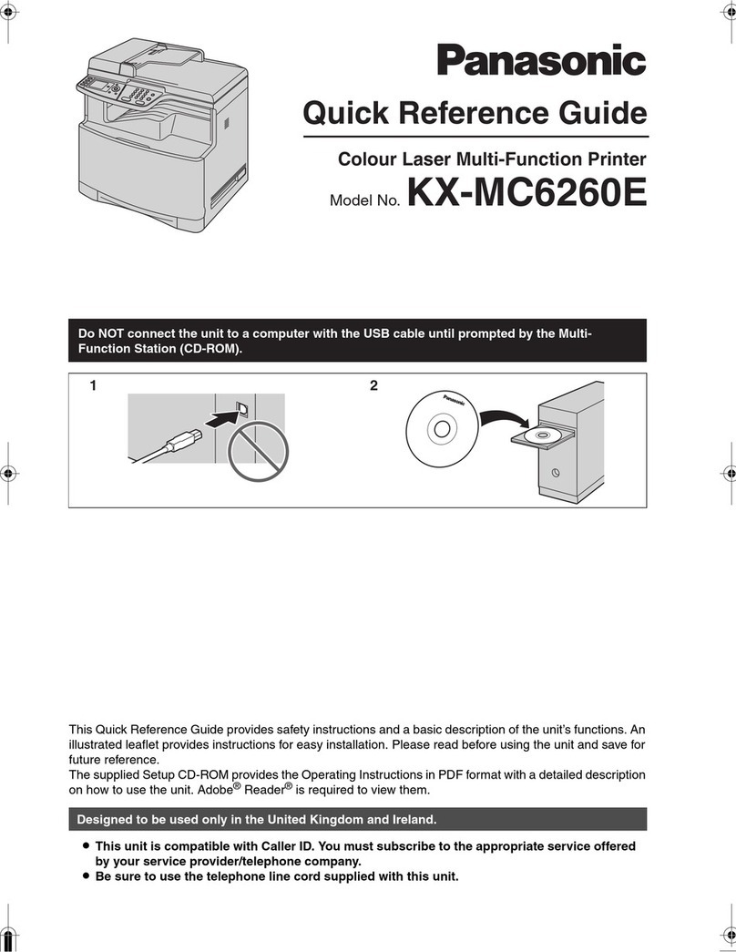 Panasonic KX-MC6260E User manual