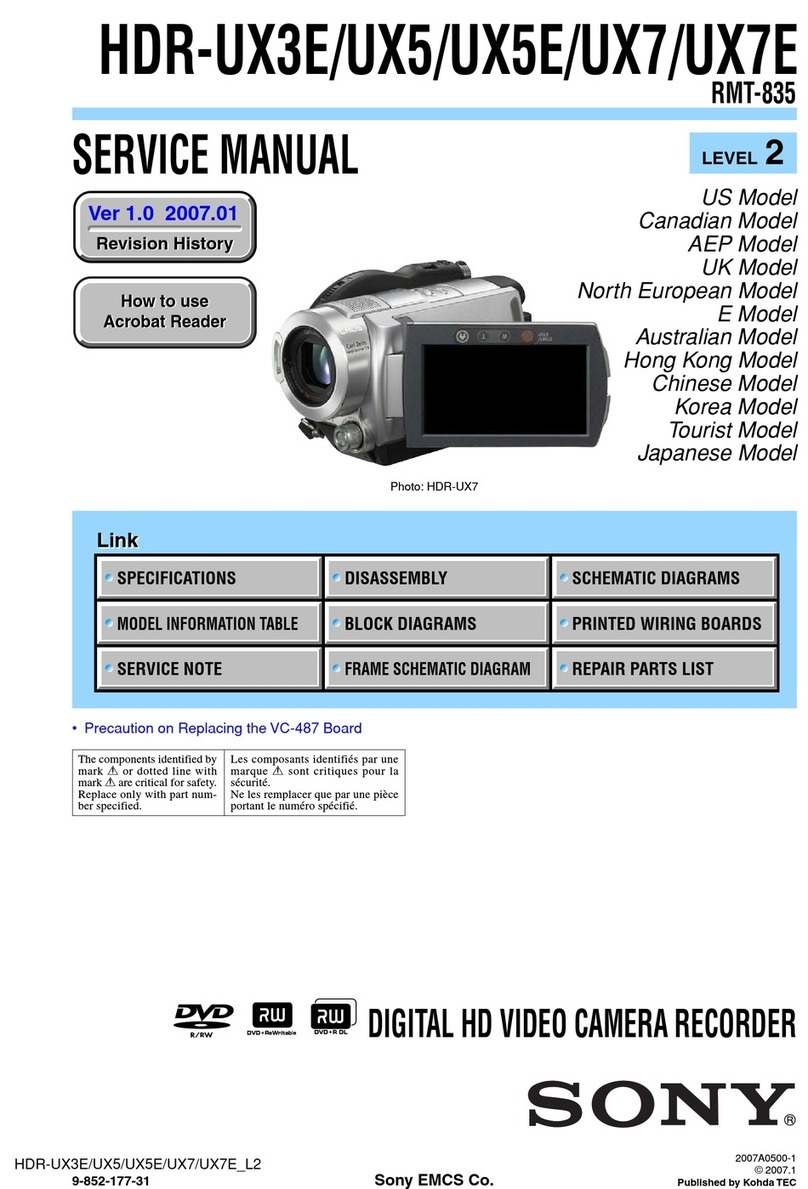 Sony Handycam HDR-UX3E User manual