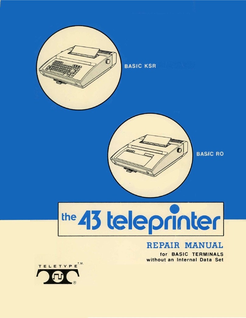 Teletype Basic KSR Repair manual