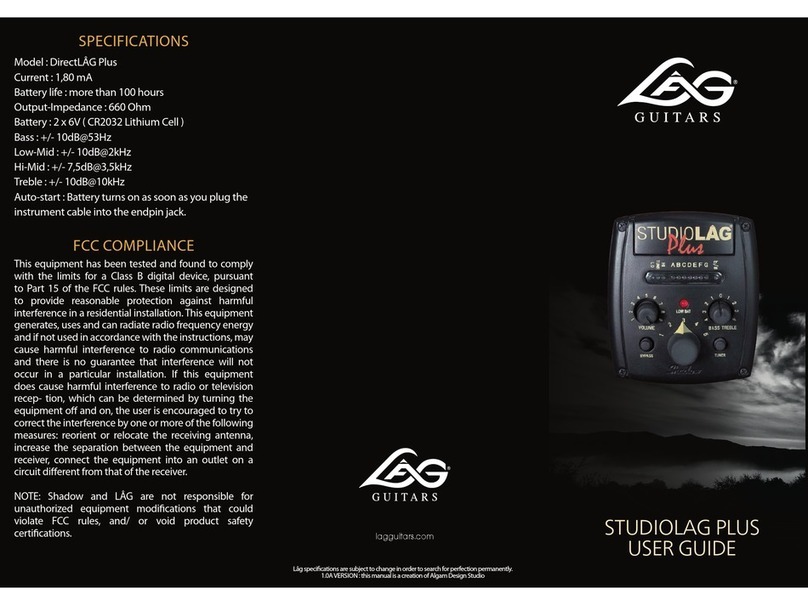 lag STUDIOLAG PLUS user guide