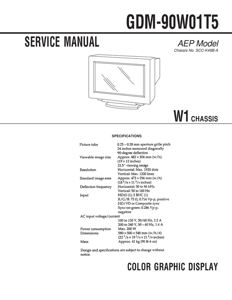 Sony GDM-90W01T5 User manual