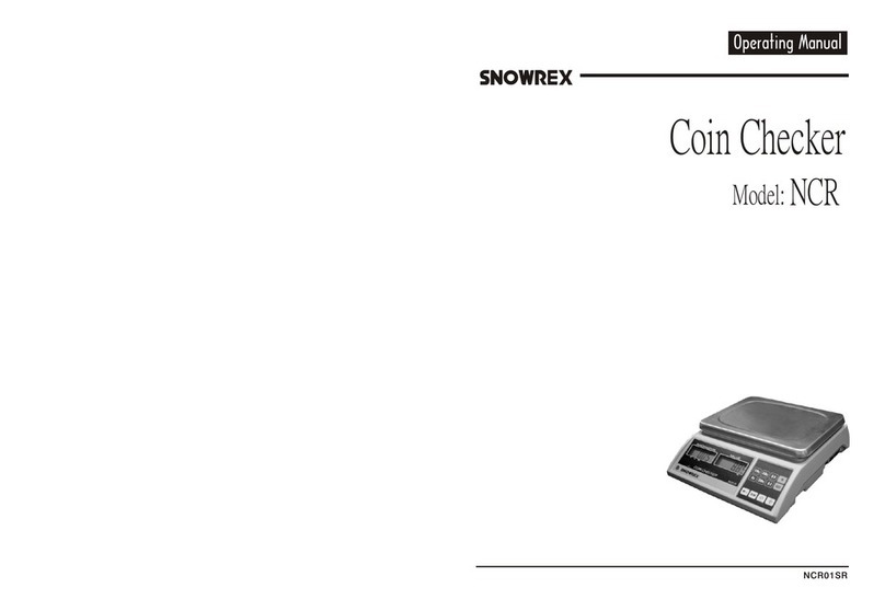 Snowrex Coin Checker NCR01SR User manual