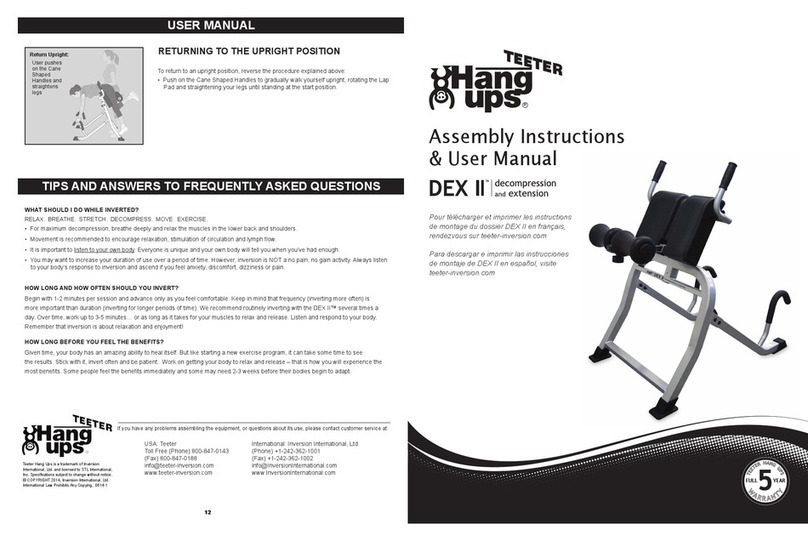 Hang ups DEX II Assembly instructions & user manual