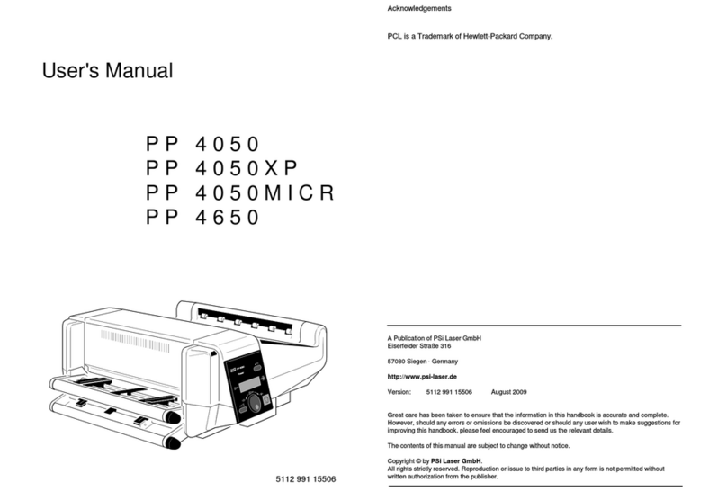 PSI PP 4050 User manual