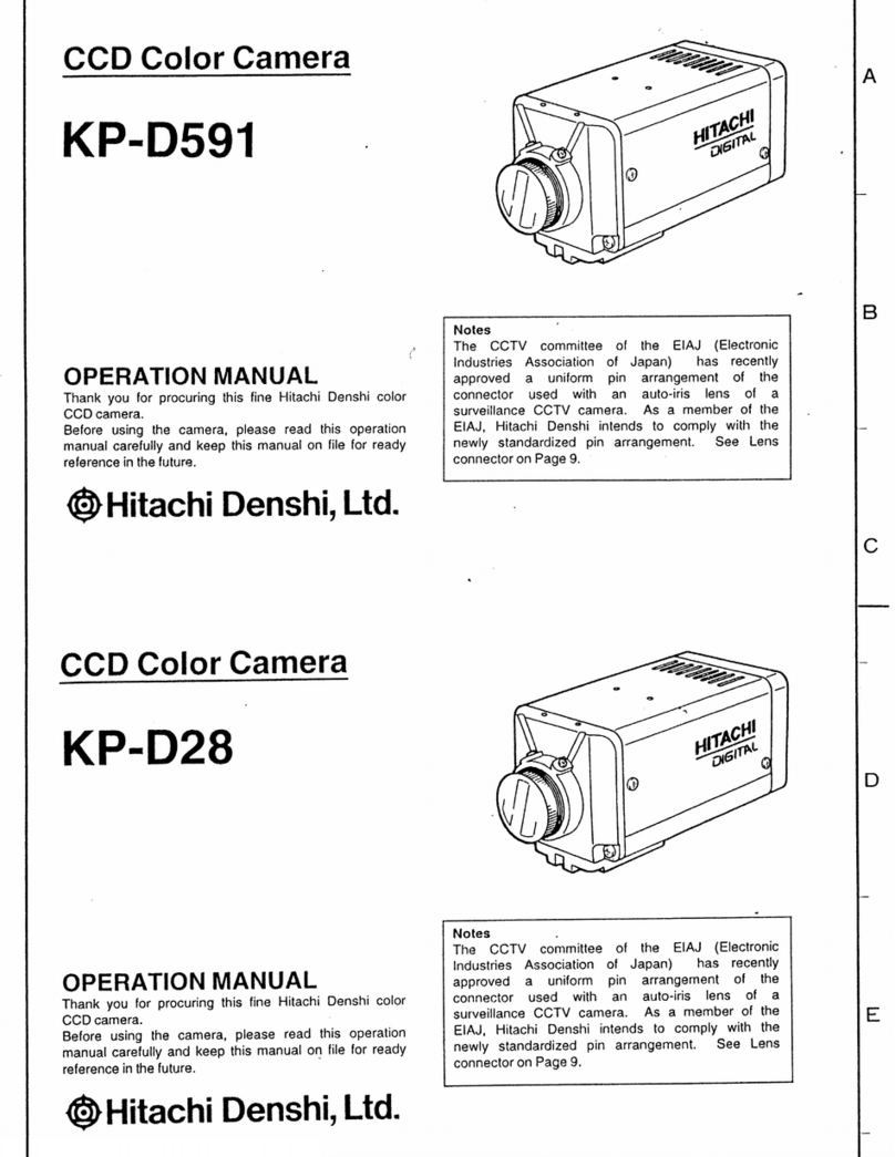 Hitachi KP-D591 User manual