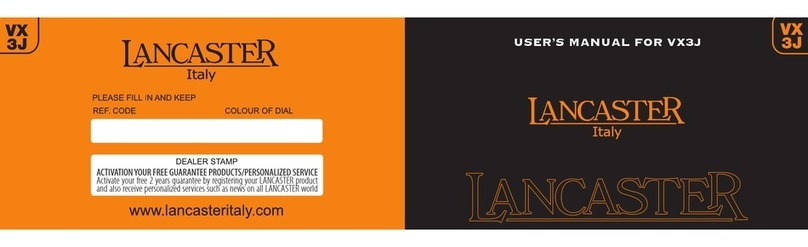 Lancaster VX3J user manual