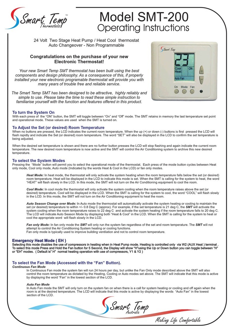Smart temp SMT-200 User manual