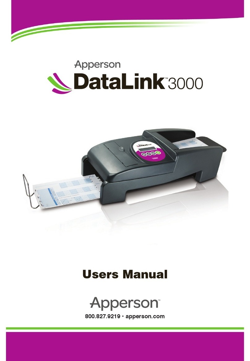 Apperson Datalink 3000 user manual