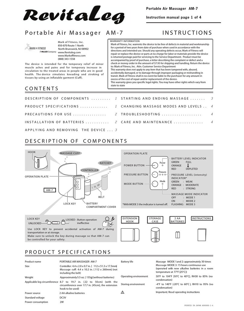 RevitaLeg AM-7 instructions