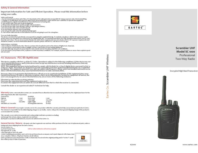 Eartec SC1000 quick guide