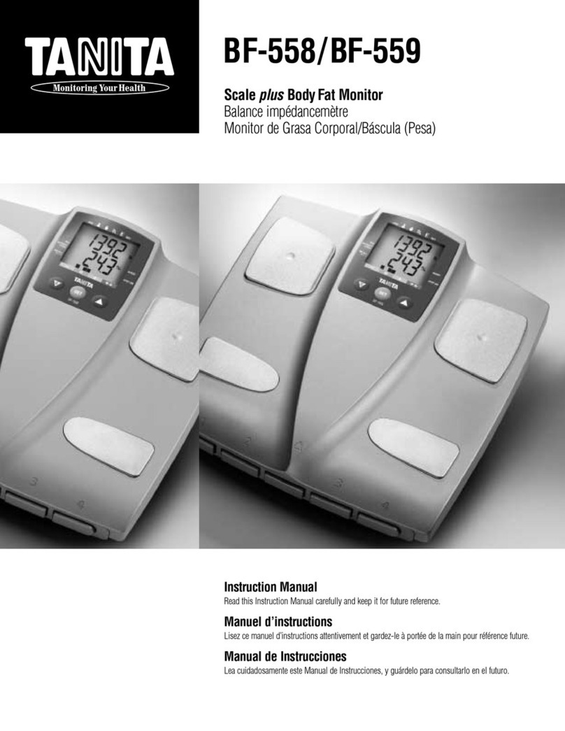 Tanita BF-558 instruction manual