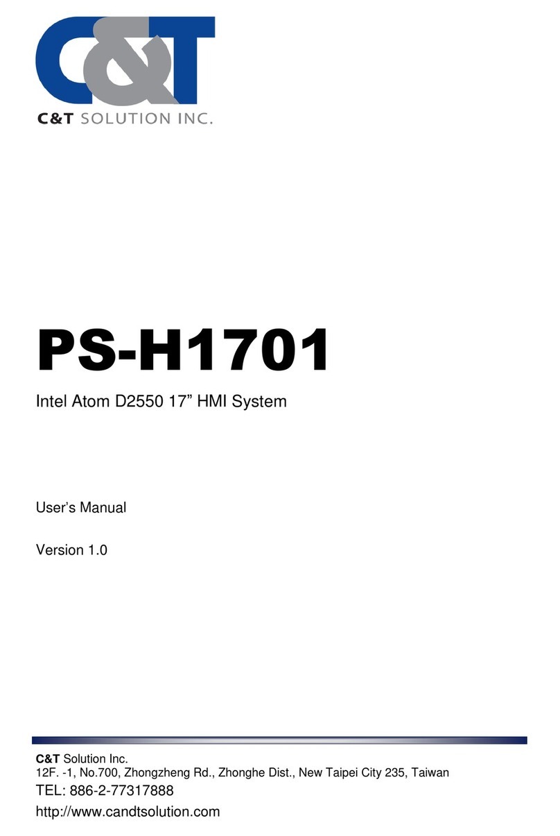 C&T Solution PS-H1701 HMI user manual