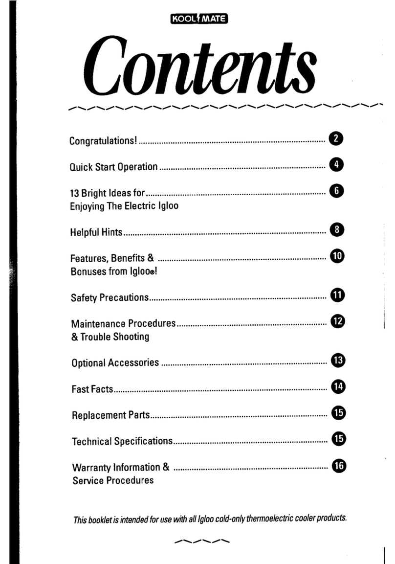 Igloo KoolMate User manual