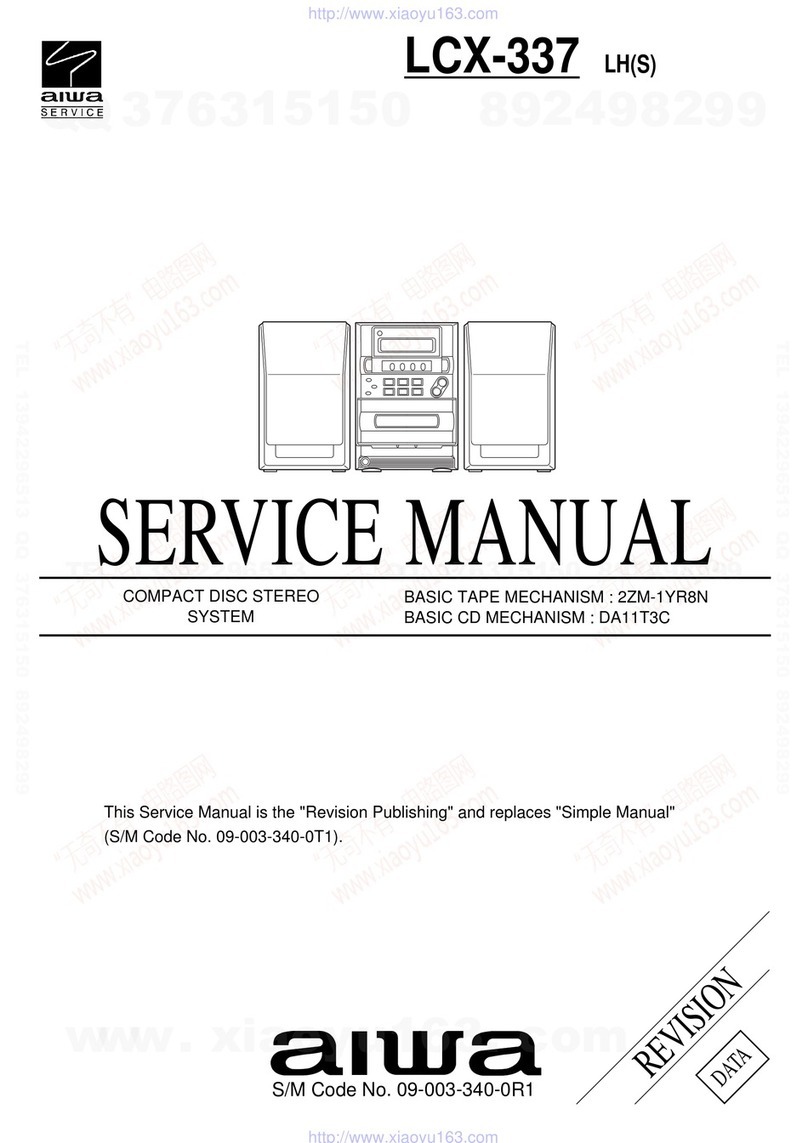 Aiwa LCX-337 S User manual