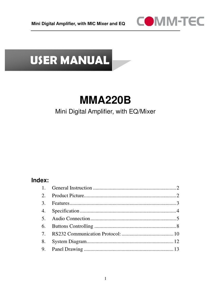 Comm-Tec MMA220B user manual