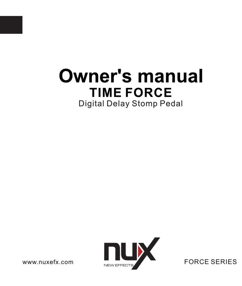 nux Time Force owner's manual