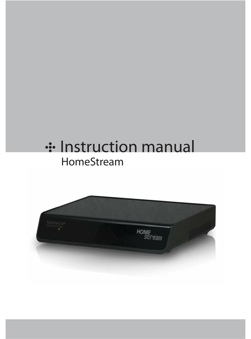 Maximum HomeStream instruction manual