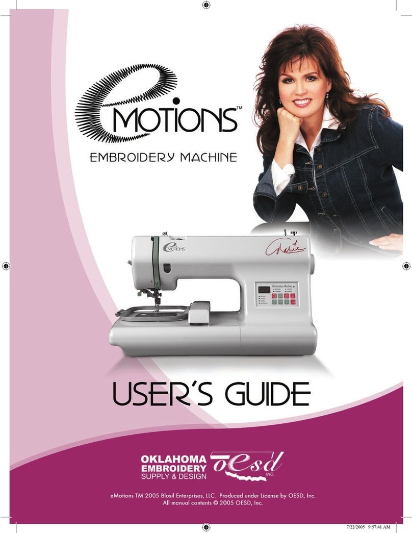 eMotions Embroidery Machine user guide