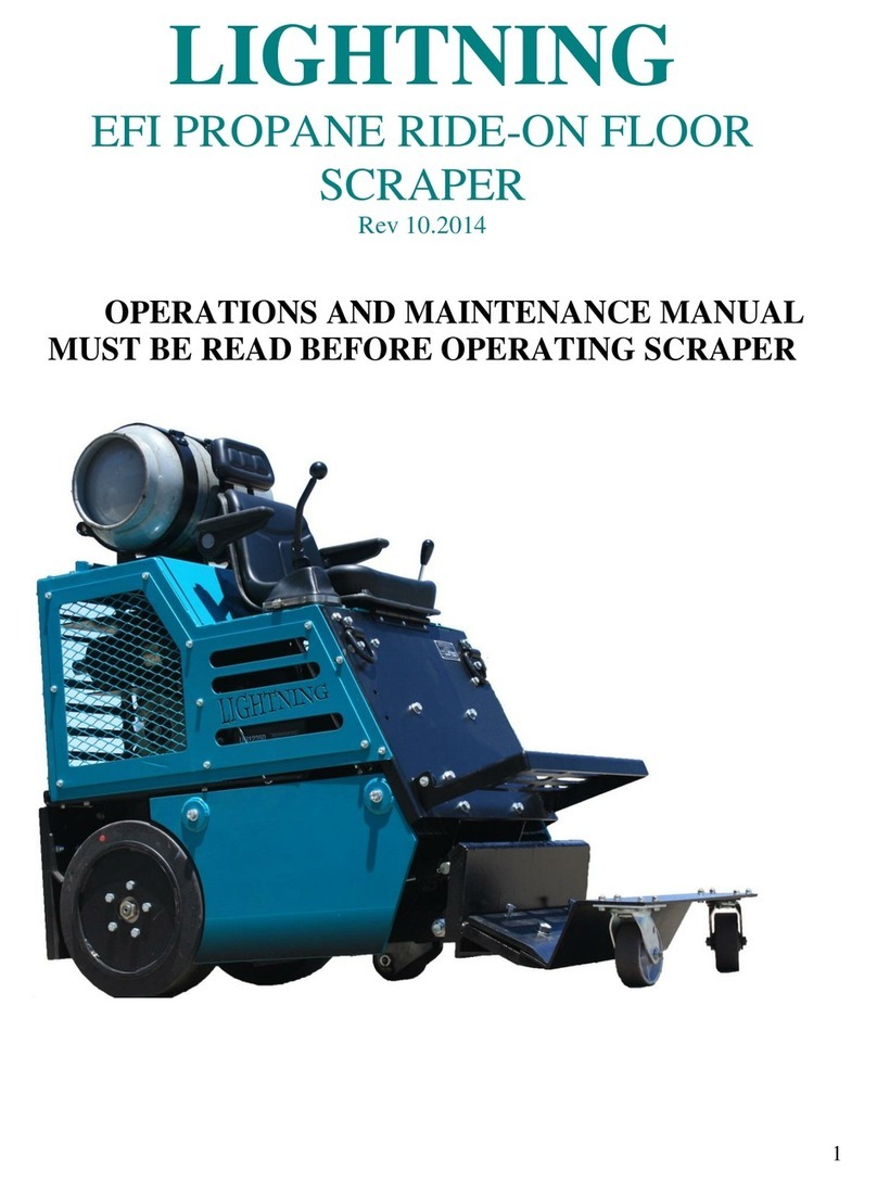 Lightning EFI PROPANE RIDE-ON FLOOR SCRAPER Operation and maintenance manual Lightning EFI PROPANE RIDE-ON FLOOR SCRAPER Operation and maintenance manual
