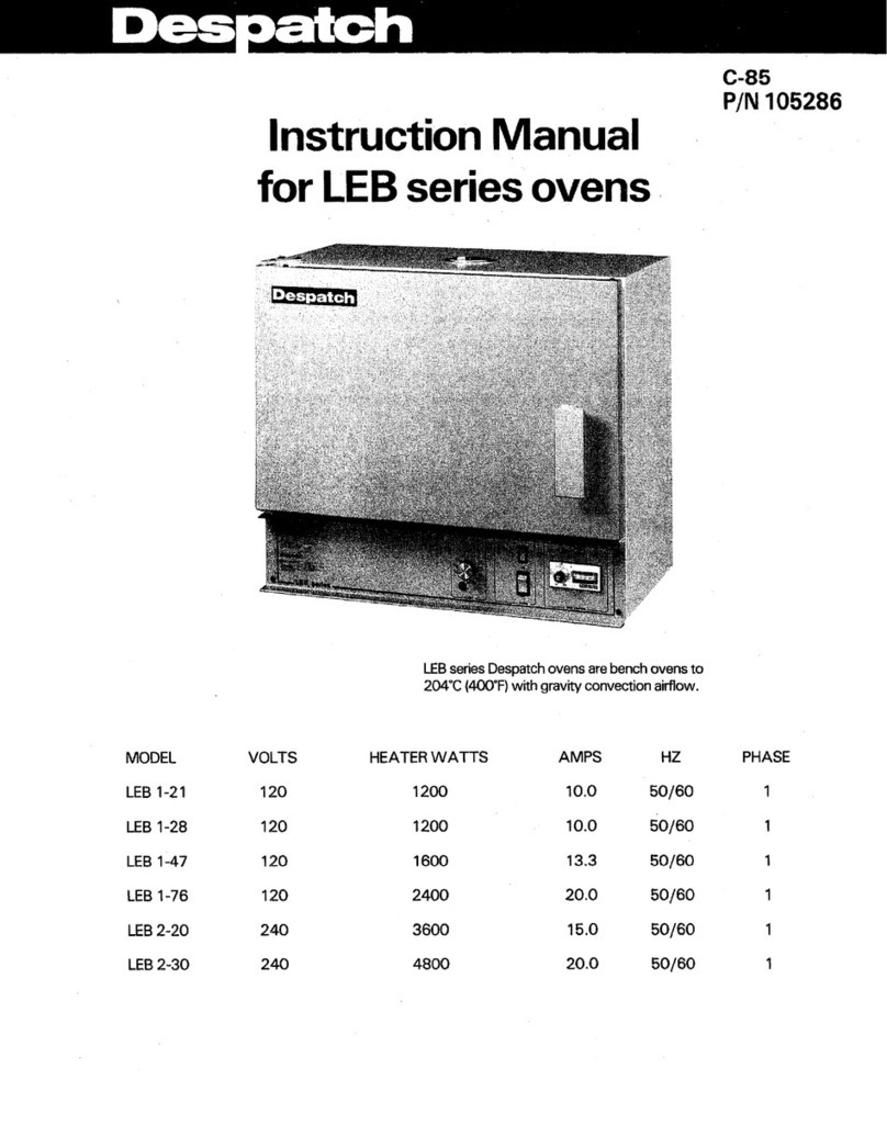 Despatch LEB 1-21 instruction manual
