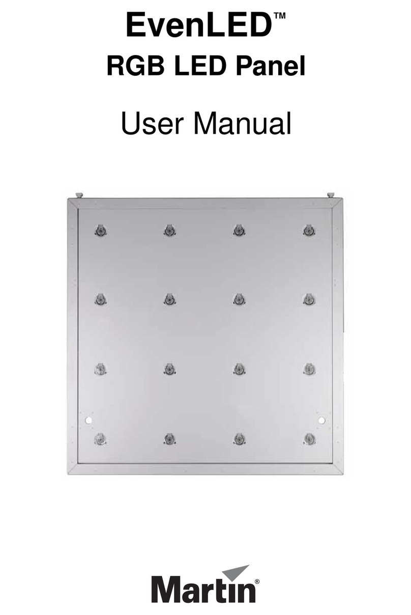 Martin EvenLED RGB LED Panel user manual Martin EvenLED RGB LED Panel user manual