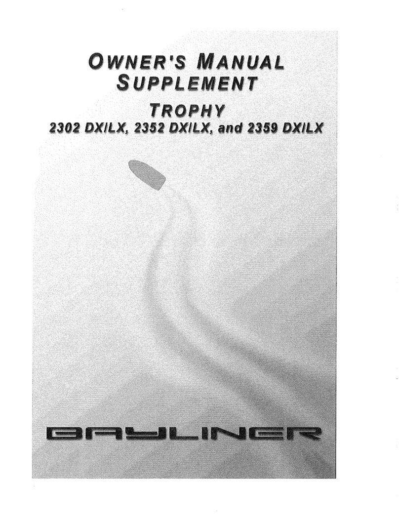 Bayliner 2302 DXILX Owner's manual supplement