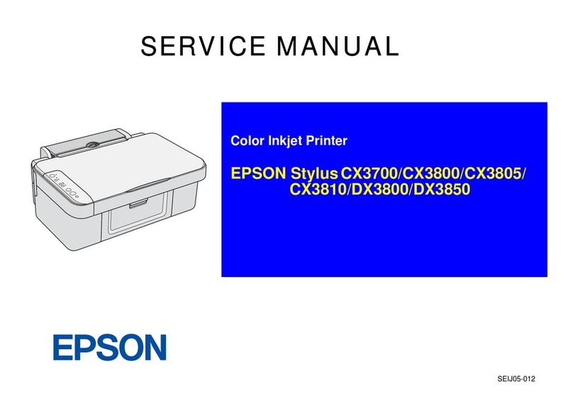 Epson STYLUS CX3700 SERIES User manual