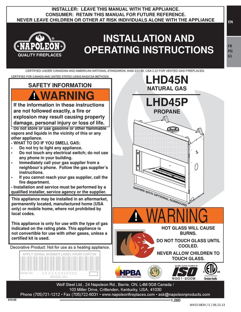 Napoleon LHD45N User manual