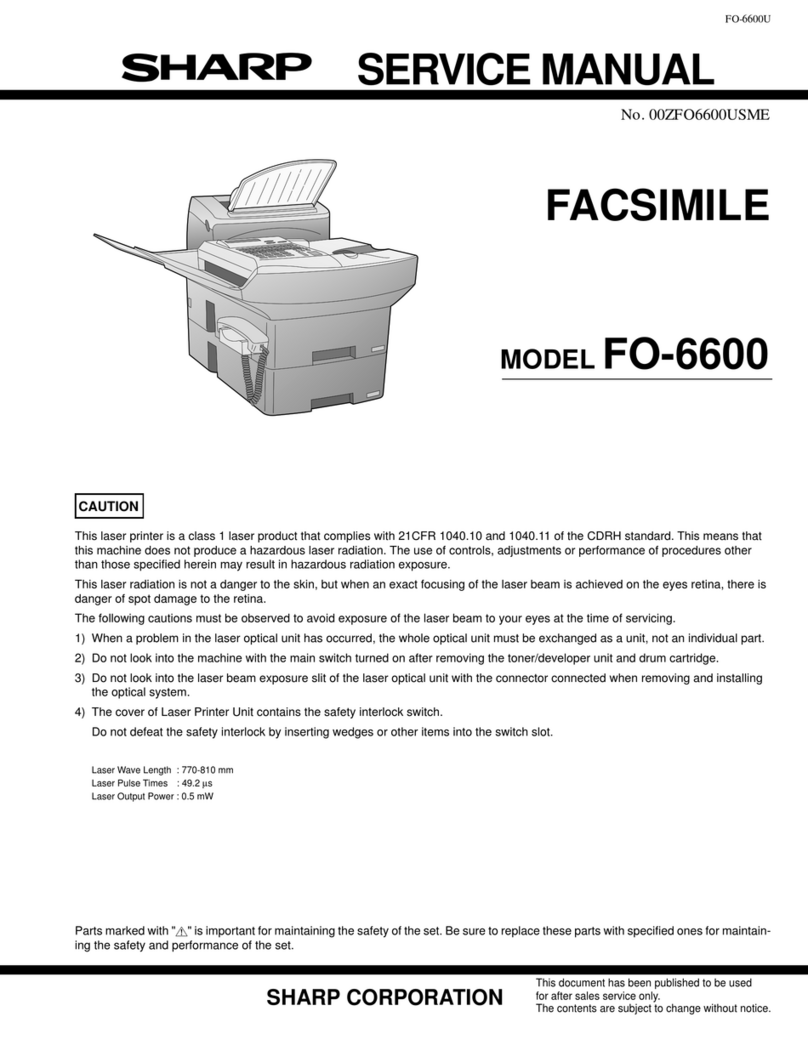 Sharp FO-6600 User manual