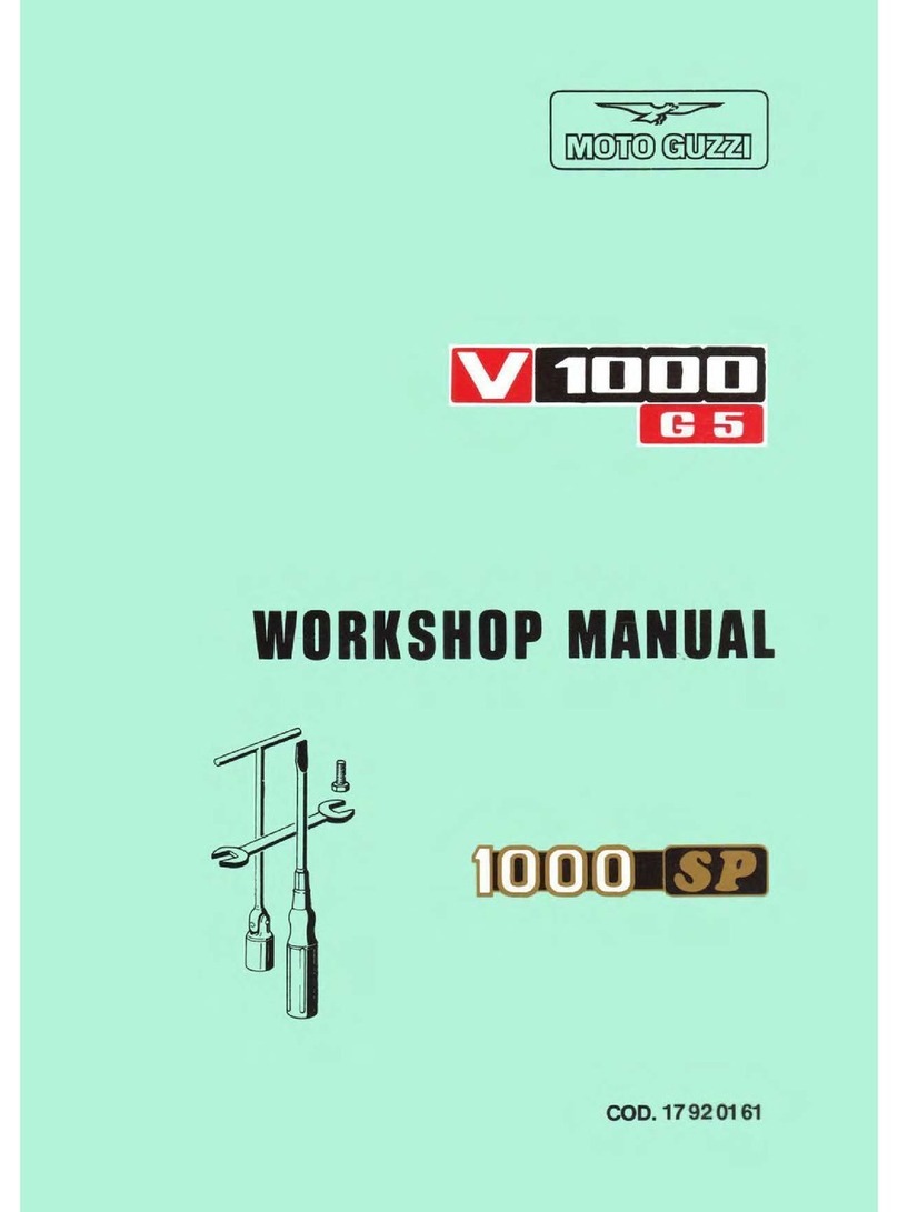 MOTO GUZZI V1000 G5 Instruction manual