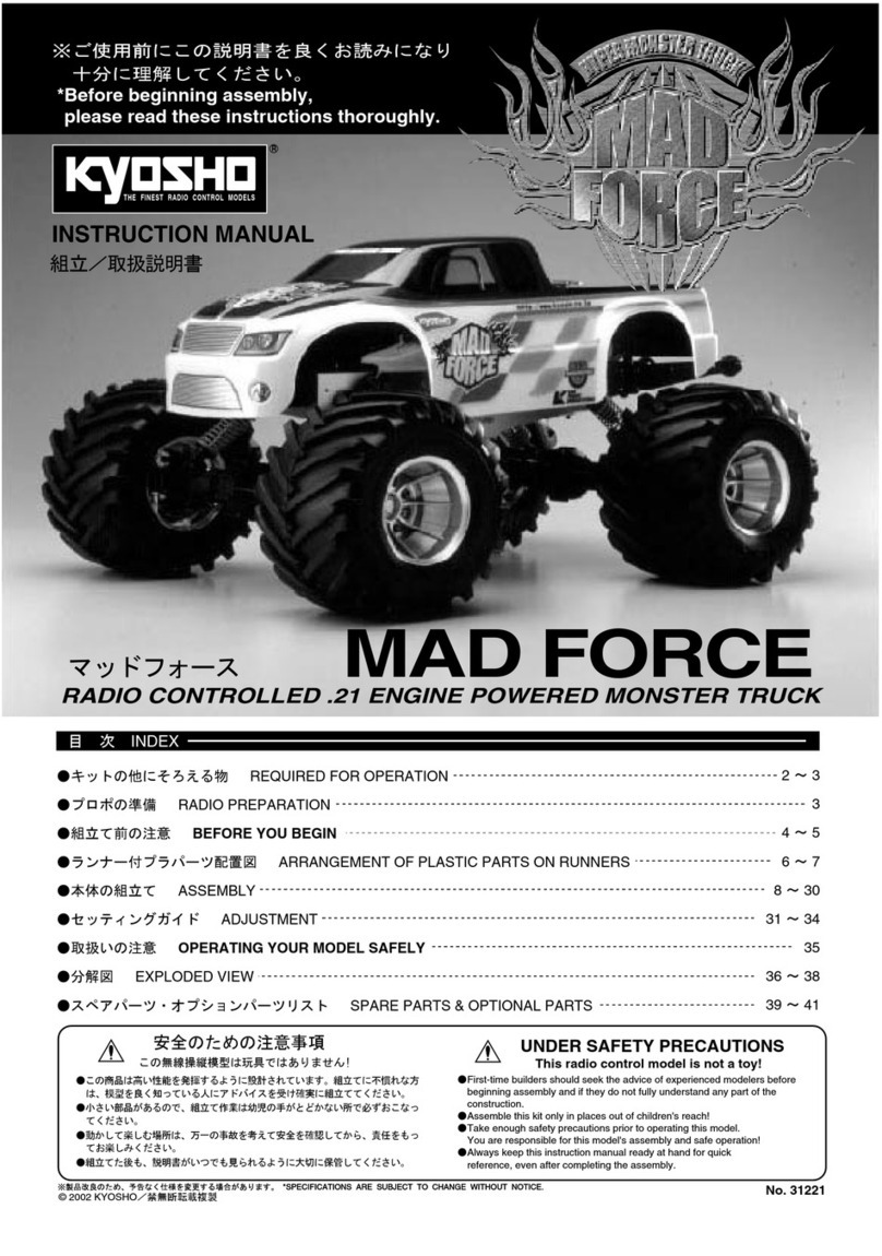 Kyosho MAD FORCE instruction manual