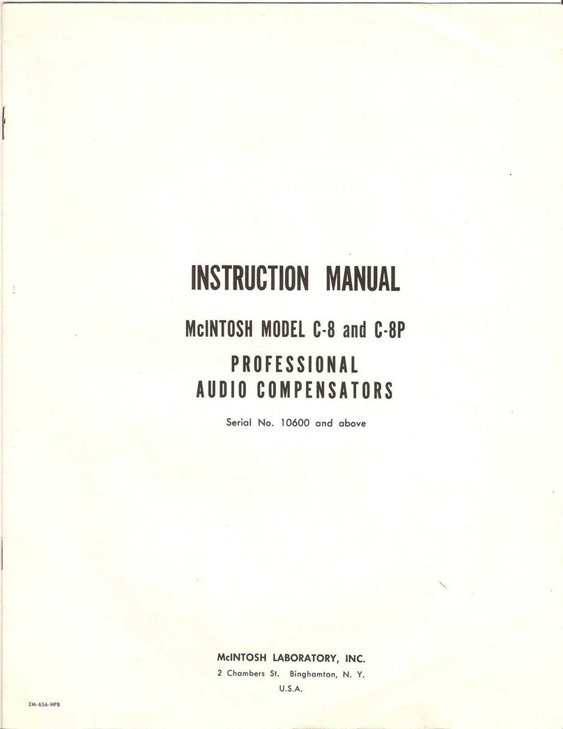 McIntosh C8 - SCHEMATICS instruction manual