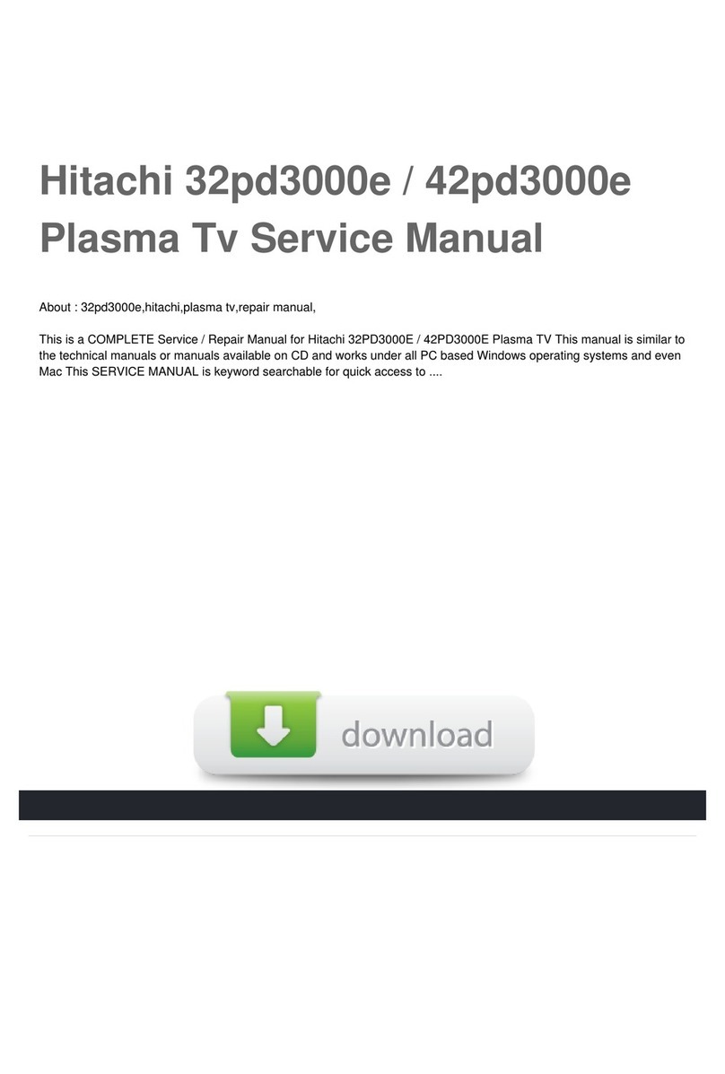 Hitachi 32PD3000E User manual