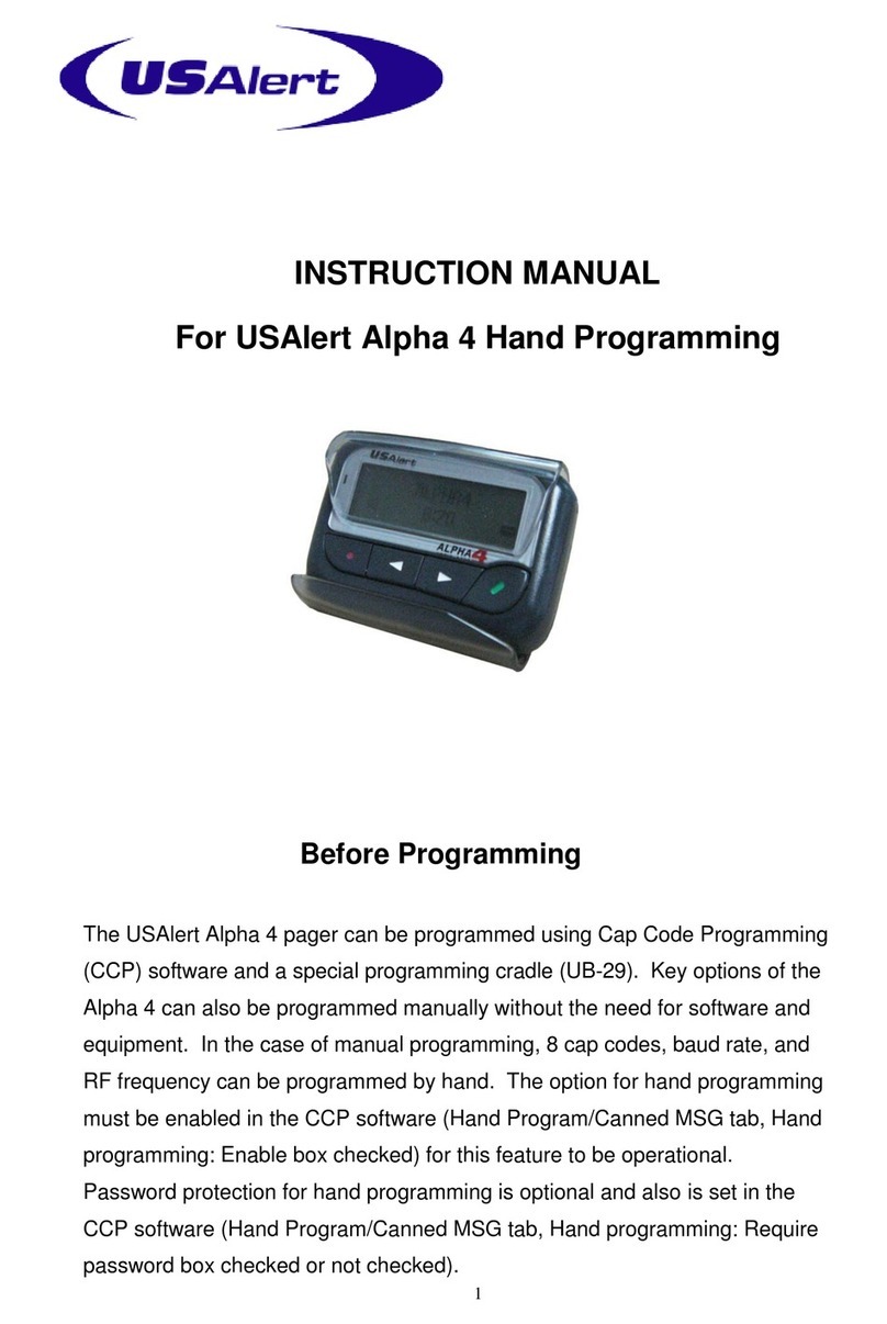 US Alert Alpha 4 instruction manual