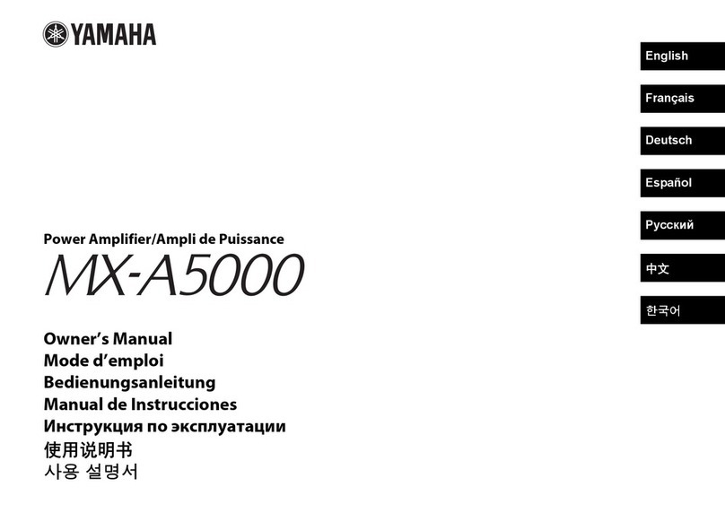 Yamaha MX-A5000 owner's manual