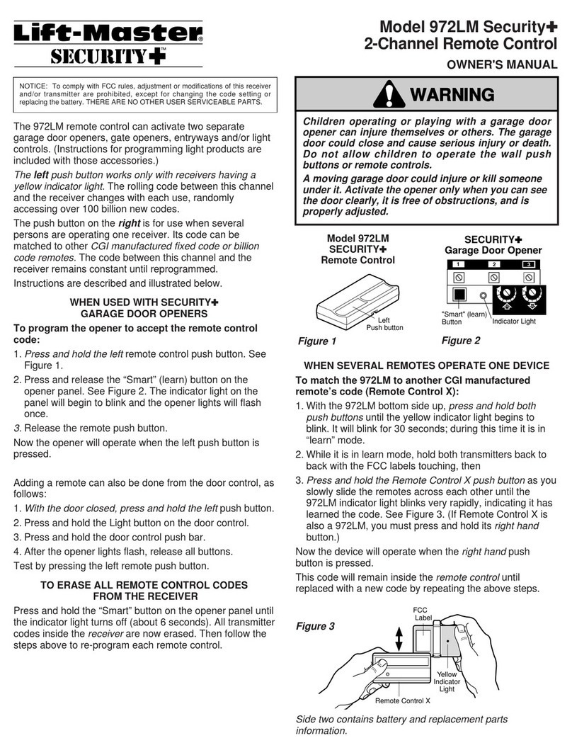 Chamberlain 972LM User manual