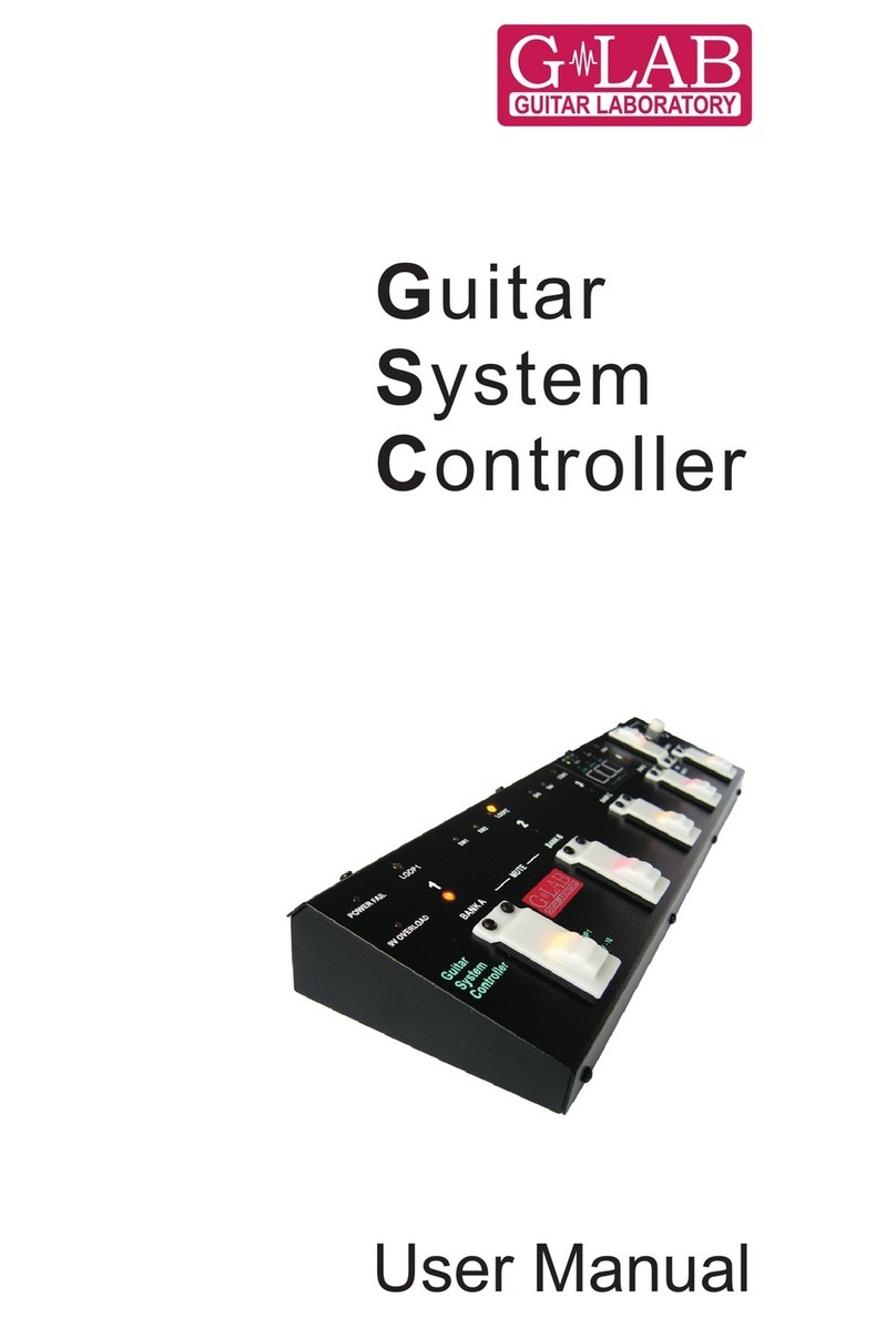 Glab Guitar System Controller user manual