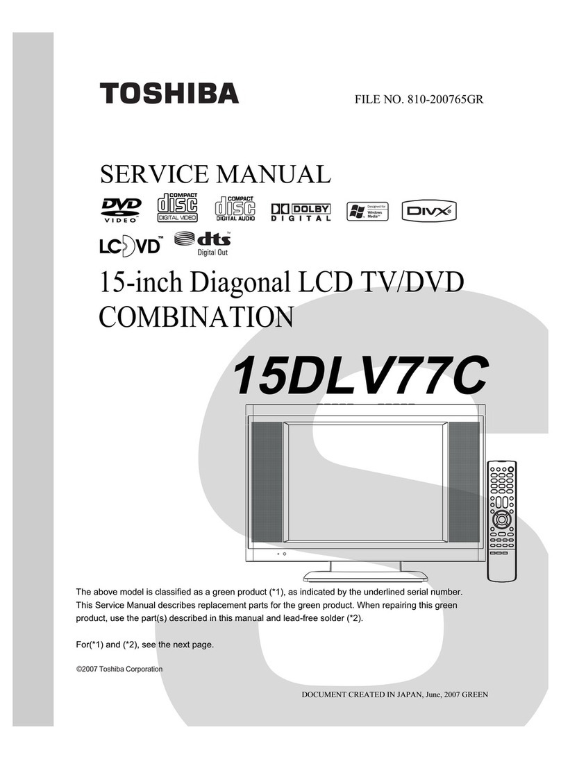 Toshiba 15DLV77C Service manual