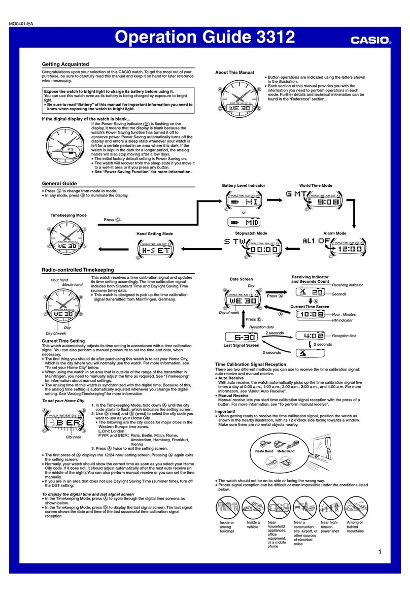 Casio 3312 User manual