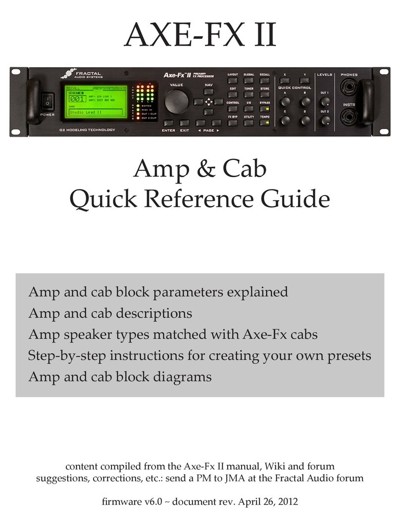 Fractal AXE-FX II User manual
