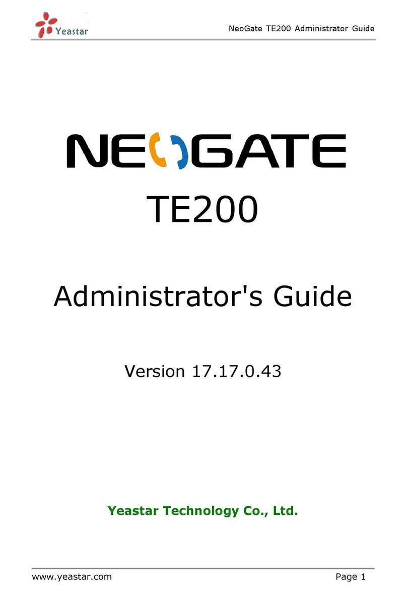NeoGate TE200 user guide