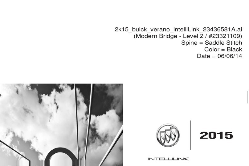 Buick Verano IntelliLink User manual Buick Verano IntelliLink User manual