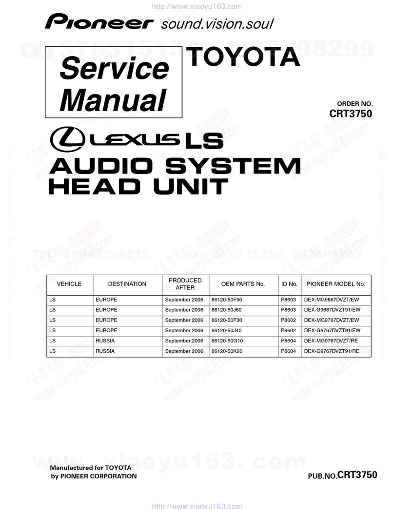 Pioneer DEX-MG9667DVZT/EW User manual